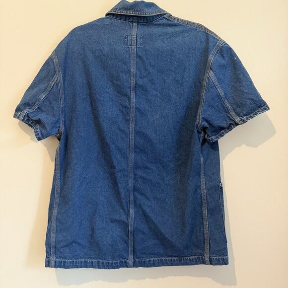 Armani Exchange Vintage made in USA SZ XS Blazer Coat Style Denim Jacket 1876 - Picture 5 of 7